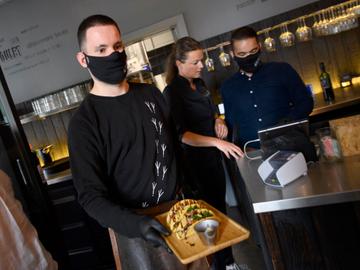 BRUSSELS, BELGIUM - JUNE 08: Illustration picture during Jan Jambon lunch at Poule @ Poulette. June 08, 2020 in Brussels, Belgium, 08/06/2020 ( Photo by Christophe Licoppe / Photonews © Christophe Licoppe/Photo News