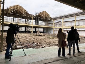Kanal-Pompidou, voorbereiding voor de nieuwbouw in de voormalige Citroën-ateliers