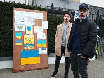 Oekraïense broers aan de ambassade in Ukkel