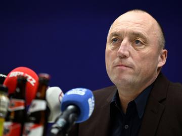 24 oktober 2022: Wouter Vandenhaute, voorzitter van RSC Anderlecht, op de persconferentie naar aanleiding van het ontslag van trainer Felice Mazzu