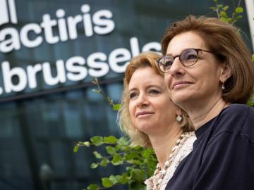 13 juli 2022: Caroline Mancel en Cristina Amboldi, vice- en algemeen directeur van Actiris