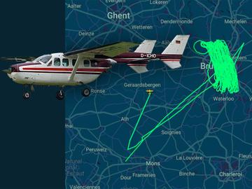 Met een vliegtuigje van het type Cessna 337D Super Skymaster werden op 17 januari 2023 thermische foto's genomen boven Brussel