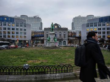 Het Luxemburgplein in het hart van de Europese wijk