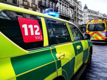 Een interventie van een ambulance van de medische spoeddienst 112