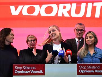 Hannelore Goeman Caroline Gennez Melissa Depraetere Frank Vandenbroucke: Vooruit in verkiezingsmodus