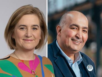 Elke Van den Brandt (Groen) en Fouad Ahidar (Team Fouad Ahidar) winnen zetels in het Brussels parlement.