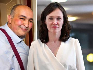 Hannelore Goeman (Vooruit.brussels) en Fouad Ahidar (Team Fouad Ahidar)