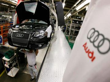 30 mei 2007: de nieuwe Audi A3 op de assemblagelijn van Audi Brussels