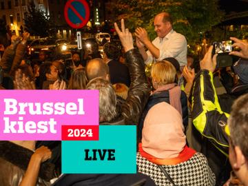 Gemeenteraadsverkiezingen 13 oktober 2024: Brussels burgemeester Philippe Close (PS) viert zijn kiesresultaat