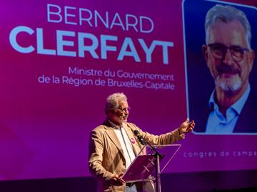 Bernard Clerfayt op het verkiezingscongres van Défi van 6 oktober 2024