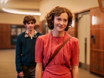 Jef Hellemans en Femke Vanhove in 'Radioman'. 