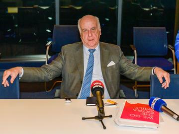 Ondernemingsraad Brussels Airlines op 5 februari 2018 met etienne Davignon voorzitter van de Raad van Bestuur