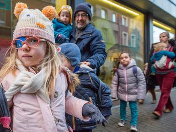 Schoolkinderen leerlingen klas school jeugd jongeren politie terreurdreiging Drie fonteinen Sint-Jans-Molenbeek 2
