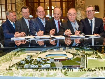 Ondertekening overeenkomst Neo 1 consortium Unibail-Rodamco