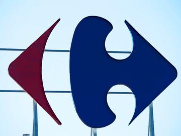 Carrefour winkel supermarkt logo