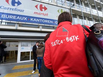 Bijzondere ondernemingsraad bij Carrefour op 25 januari 2018 herstructurering ontslagen hoofdzetel Evere