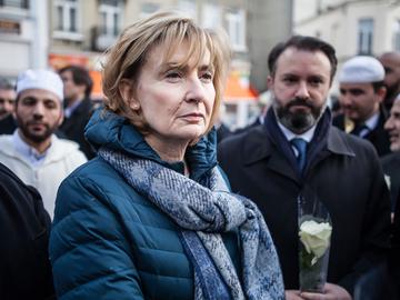 Françoise Schepmans MR burgemeester Sint-Jans-Molenbeek herdenking aanslagen Brussel 22 maart