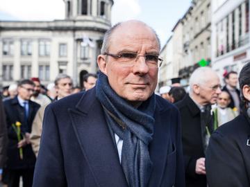 Koen Geens CD&V minister van justitie herdenking aanslagen 22 maart 2016 Sint-Jans-Molenbeek