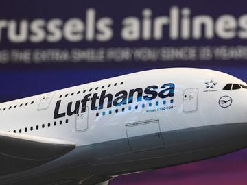Brussels Airlines Lufthansa vliegtuig