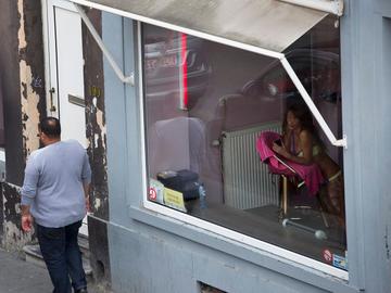 Prostitutie prostituée sekswerkers vitrine raamprostitutie Sint-Joost-ten-Node
