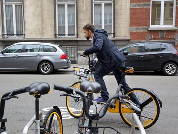 Deelfietsen fietser 0bikes OBikes mobiliteit