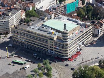 Flageyplein luchtbeeld Elsene