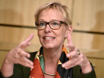 Karine Lalieux PS Schepen van Cultuur Toerisme Grote evenementen en Openbare Netheid