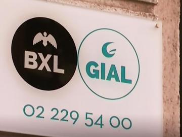 GIAL vzw Informatica Brussel-Stad naambord gevel Jacqmainlaan