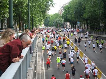 20km door Brussel publiek loopwedstrijd sport 2