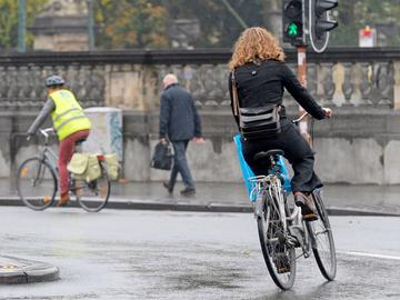 Fietser in Brussel