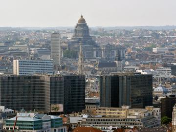 Justitiepaleis panorama zicht op Brussel stadszicht