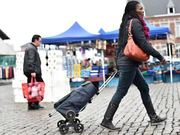 plastic zakjes boodschappentas abattoir slachthuis caddie caddy markt