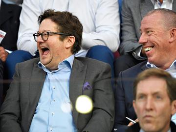 Voorzitter Marc Coucke en Luc Devroe, algemeen manager RSC Anderlecht