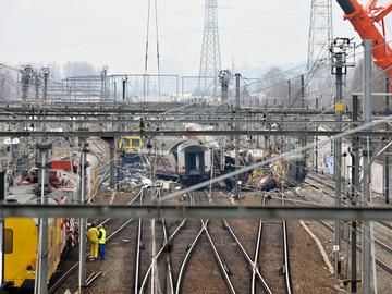 Treinongeval in Buizingen (Halle) in 2010.