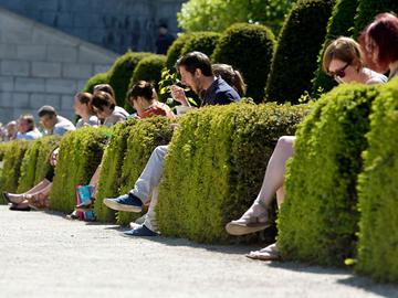 hete zomer warmte hitte Kunstberg lunch middagpauze