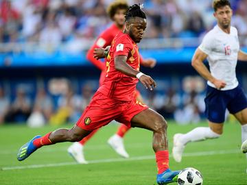 Rode Duivel Michy Batshuayi op het WK 2018 tijdens de in Kaliningrad gewonnen wedstrijd tegen Engeland