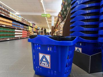 Aldi winkel supermarkt winkelmandje