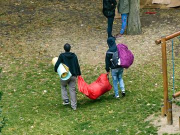 transmigranten asielzoekers Maximiliaanpark migratie vluchtelingen