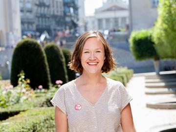 Hannelore Goeman, plaats 2 op de lijst PS-SP.A in Schaarbeek