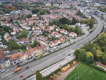 Oudergem viaduct Herrmann-Debroux