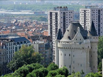 Stadszicht: Hallepoort op de Kleine Ring