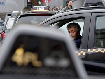 20181014 taxiprotest tegen Uber taxichauffeurs