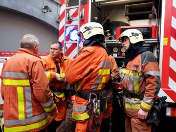 Een interventie van de Brusselse brandweer