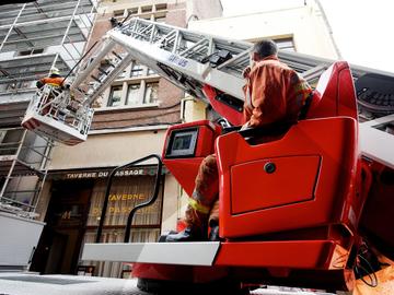 Een interventie van de Brusselse brandweer