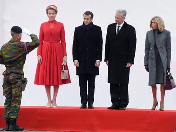 Emmanuel Macron, President van de Franse Republiek brengt op maandag 19 en dinsdag 20 november 2018 een Staatsbezoek aan België
