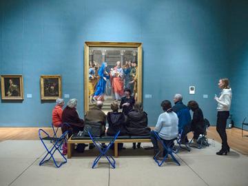 Een schilderij van Philippe de Champagne in het Koninklijk Museum voor Schone Kunsten (KMSK)