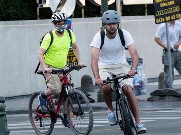 Fijn stof mondmasker fietsmasker luchtvervuiling luchtkwaliteit luchtvervuiling pollutie