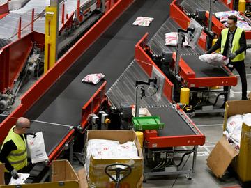 Het sorteercentrum Brussel X van Bpost