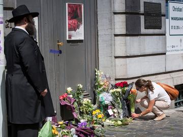 Herdenkingsmoment na aanslag op het Joods Museum in Brussel