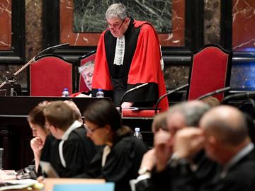 Procureur Bernard Michel op 20 december 2018 op het proces voorgaande aan dat van  de verdachten op de aanslagen op Het Joods Museum van België in Brussel